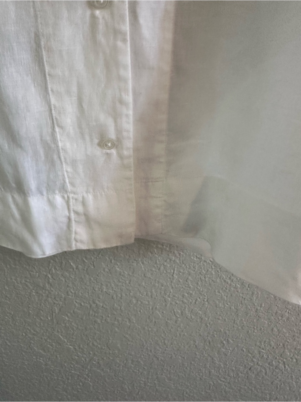 Quince 100% European Linen White Camp Collar Short Sleeve Button Front Shirt M - Picture 4 of 8